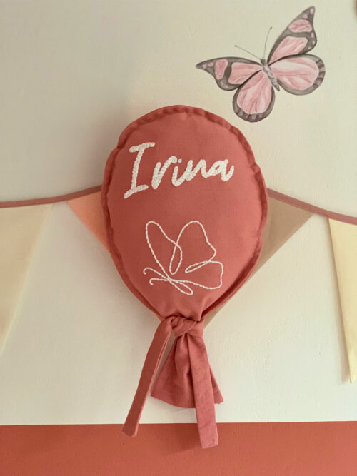 Oudroze Elegante Naamballon