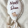 Noel Dian Lichtbeige Dubbele Naamballon