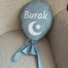 e60ba9f9-0dc0-473b-9249-77387ee0030c Lichtblauwe Casual Naamballon